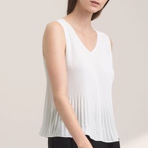 Aritzia Babaton Damien Pleated Blouse